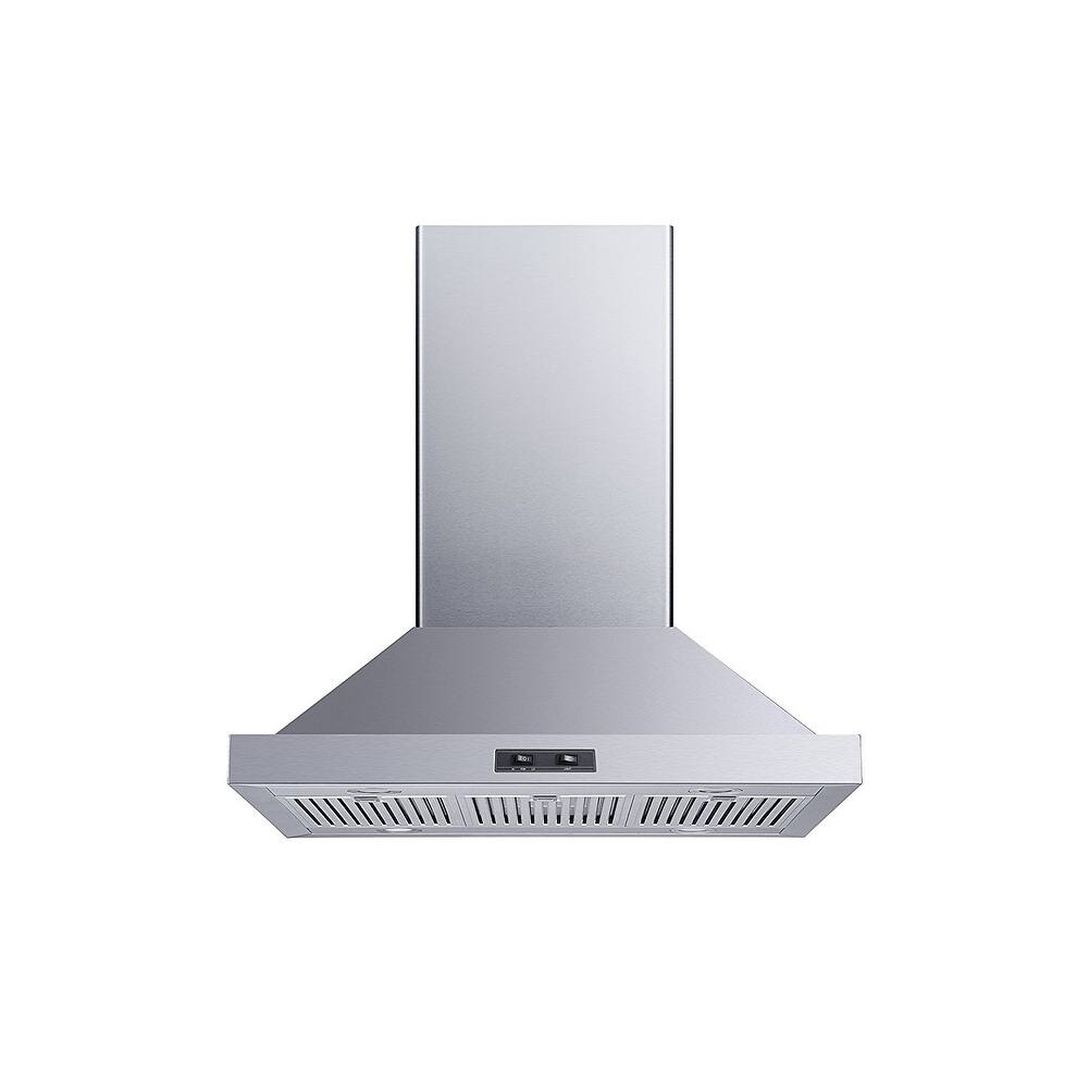 Winflo 30" Convertible Stainless Steel Island Range Hood Bed Bath